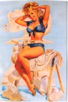 Postkarte "Pin-up".