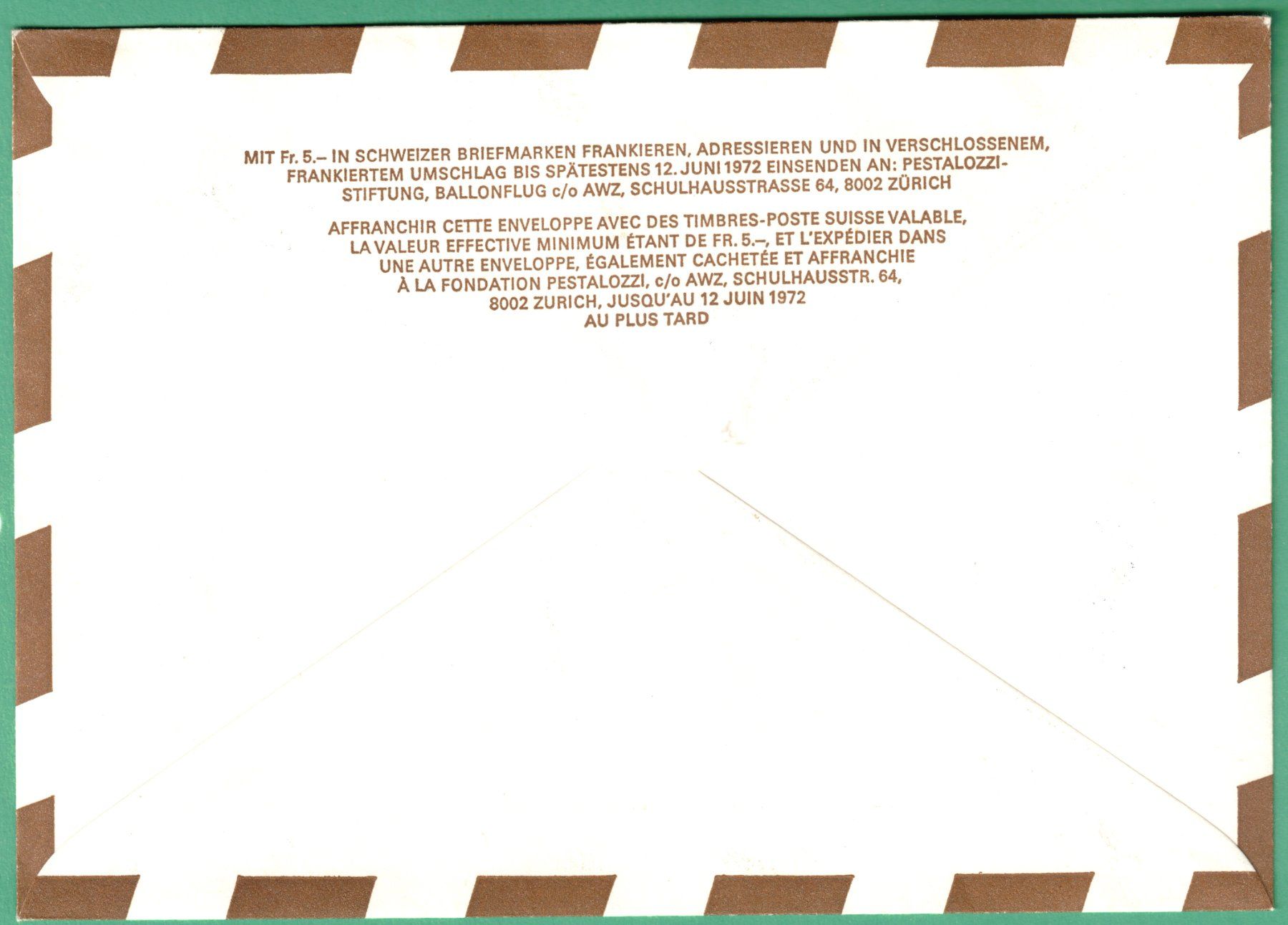 Alle Briefmarken: 1972   XI. Intern. Hochalpine Balloning Week    Biasca – Gebraucht aus Mellingen von Ginger 1