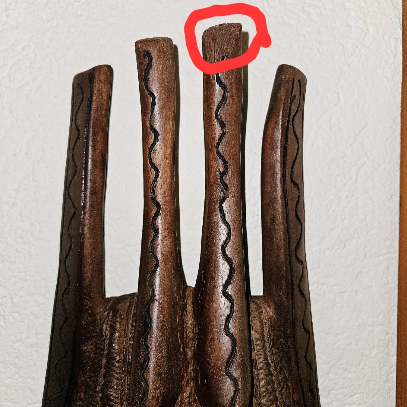 Internationale Kunst: Große afrikanische Holzmaske „Ethno / Afrika / Holzkunst“ – Gebraucht aus Thun von Engel114 2