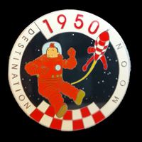 Hergé TINTIN - Pin Destination Moon 1950