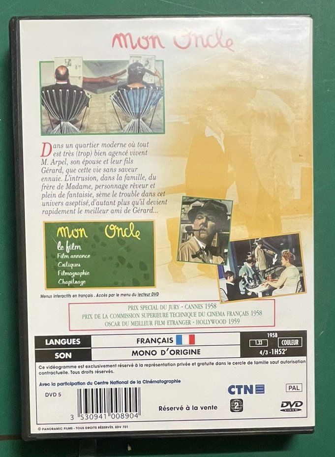 Tutti i DVDs: DVD: JACUES TATI - Mon Oncle – Nuovo (secondo la descrizione) da Frenkendorf venduto da Yard-Sale-2000 1