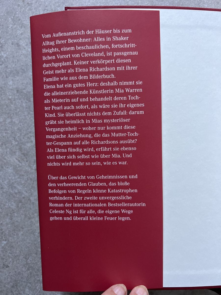 Libri: Celeste Ng: Kleine Feuer überall, Roman – Usato da Schliern b. Köniz venduto da Corinu59 2