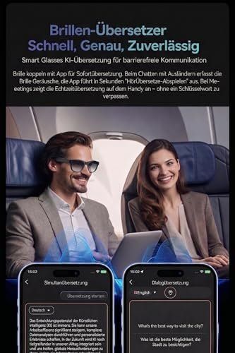 Occhiali & Lenti: Glasses KI Bluetooth ChatGPT-Sprachassis UV-Schutz WLAN – Nuovo e nell'imballaggio originale da Hundwil venduto da tec_mm27 4