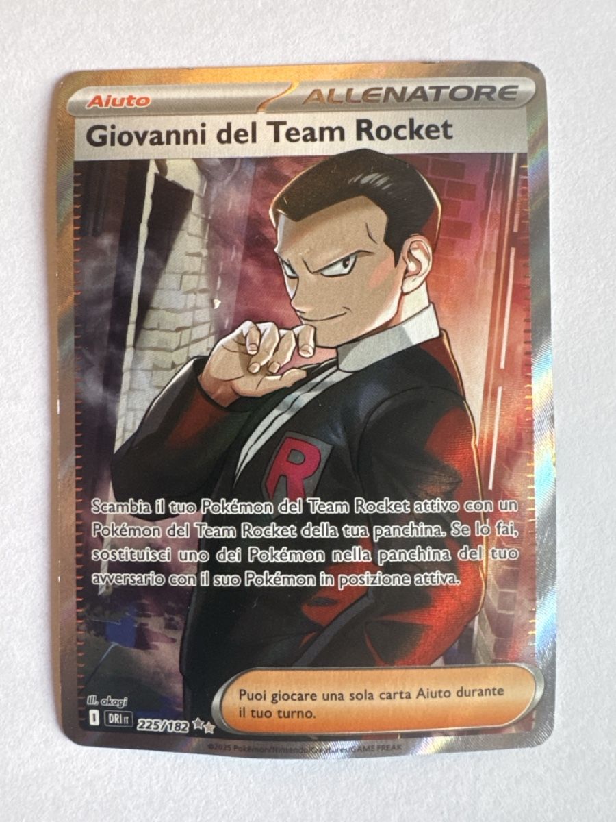Pokémon Carte collezionabili: Pokemon Giovanni del Geam Rocket 225/182 – Usato da Erlinsbach venduto da designtology