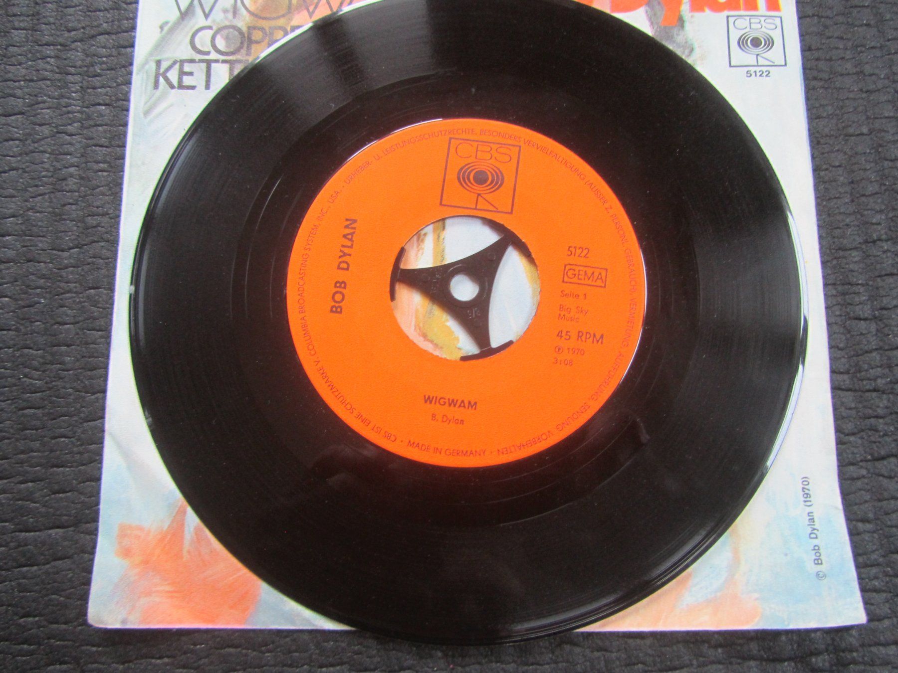 Dischi in vinile: Bob Dylan - Wigwam/Copper Kettle Single                 /cbl – Usato da Seengen venduto da mikelele 1