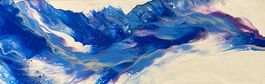 Acrylbild Nr. 6749, Grösse 20x60cm, Handgemaltes Unikat
