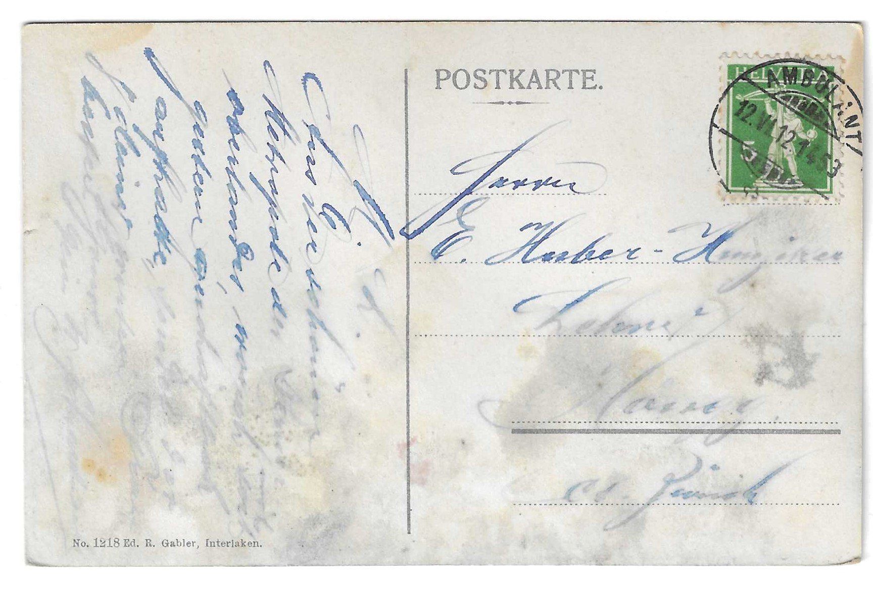 Cartoline postali: Interlaken -   Kursaal und Jungfrau – Usato da Kloten venduto da kanschweiz 1