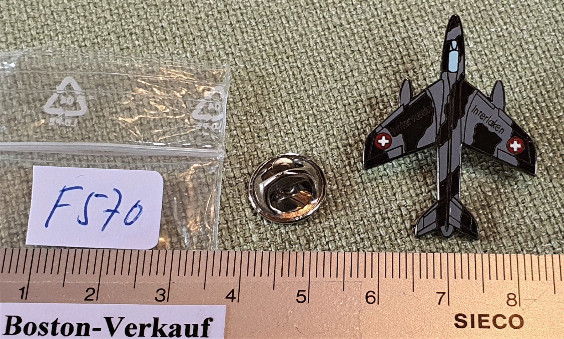 Plaketten & Abzeichen: F570 - Pin Hunter Verein Interlaken – Gebraucht aus Reinach BL von Boston-Verkauf 3