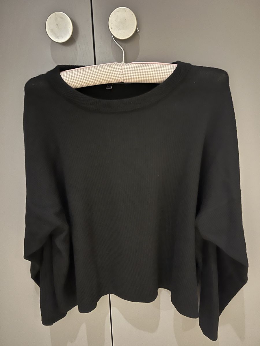 Maglioni & Felpe: Schwarzer AQRoss Pullover, Gr. M/L, 100% Alpaka Wolle – Usato da Schönenberg ZH venduto da mobalux1