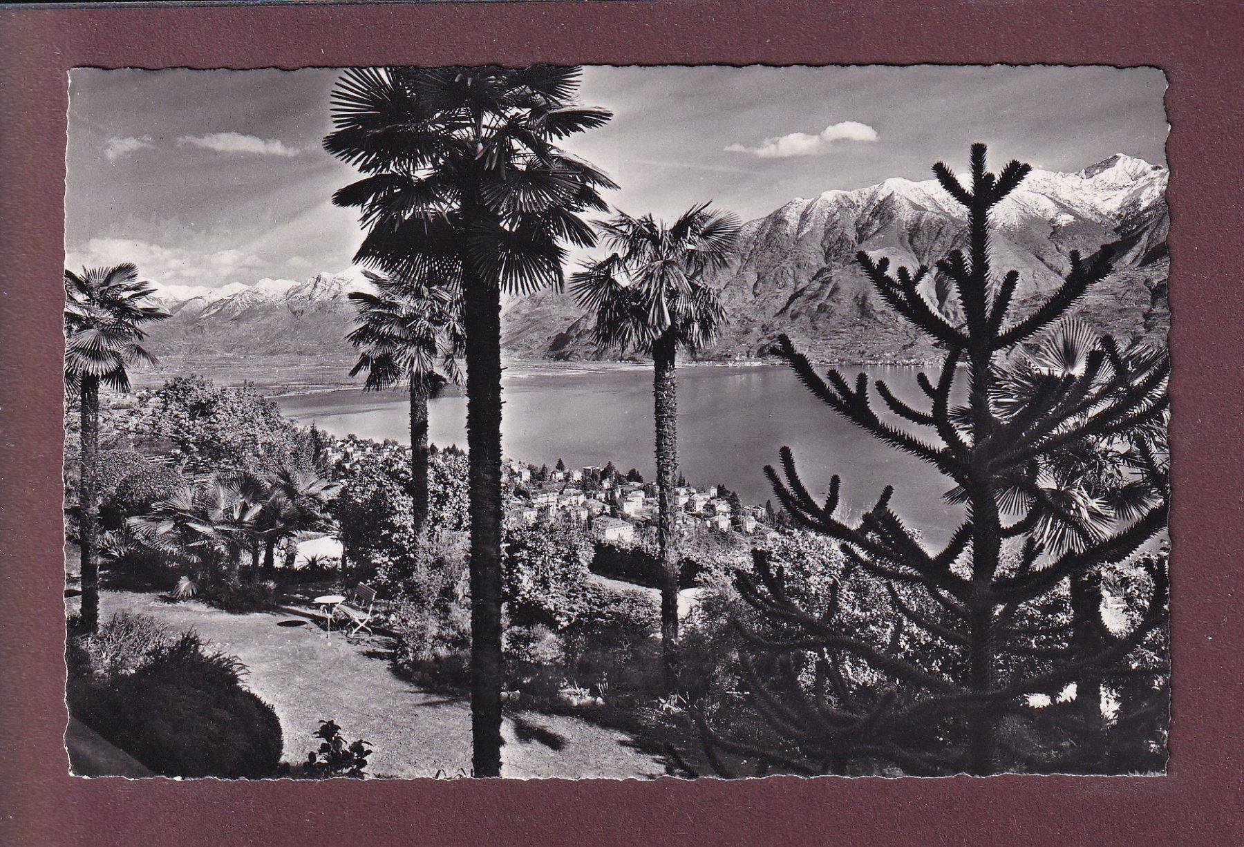 Cartoline postali: ORSELINA - Aussicht vom Hotel - 1951 – Usato da Pully venduto da nicecards