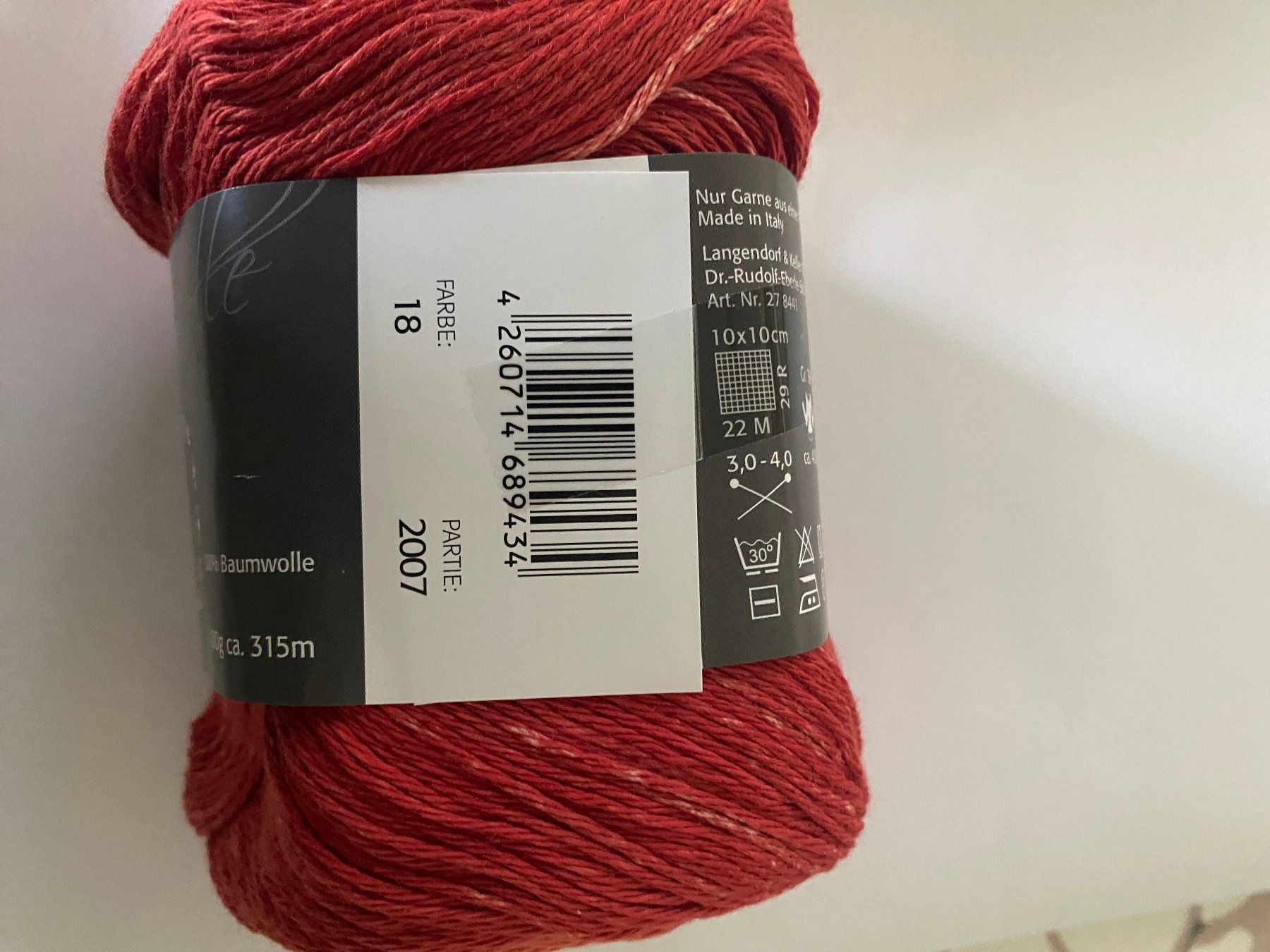 Pro Lana Wolle: Baumwollgarn – Neu und originalverpackt aus Näfels von Hobbystrickerin 2
