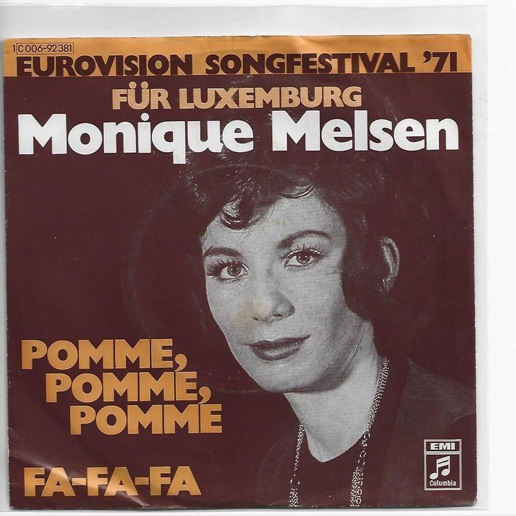 Dischi in vinile: Monique Melsen  --  Pomme Pomme  Single7 – Usato da Rheinau venduto da thealbum
