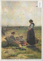 1958 Mittagsrast Rud. Koller - Stempel: