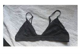 Bralette Spitze Schwarz Groesse M 