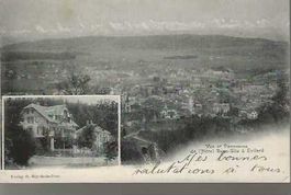 carte postale Evilard Hôtel Beau Site Vue  de Bienne