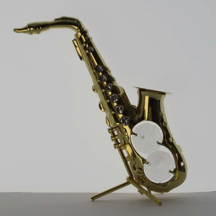 Swarovski Figurines: SAXOPHON  mit Swarovski  Elements – Neuf avec emballage d'origine à Stein am Rhein par Vitrum8260 1