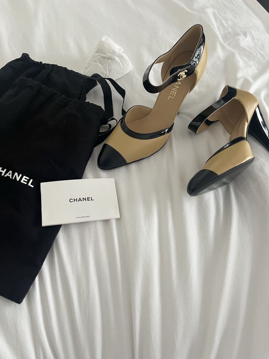 Chanel Scarpe da donna: CHANEL Pumps beige/black size 39 new condition – Nuovo e nell'imballaggio originale da Zürich venduto da ace_7yvh 5