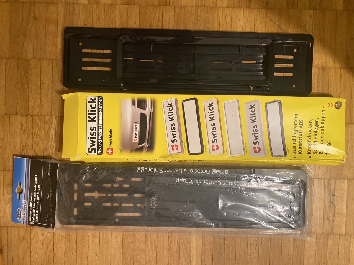 Tutti pezzi di ricambio auto: X 2 Nummernschild Halterung – Nuovo (secondo la descrizione) da Horgen venduto da n4r_ld8m 1
