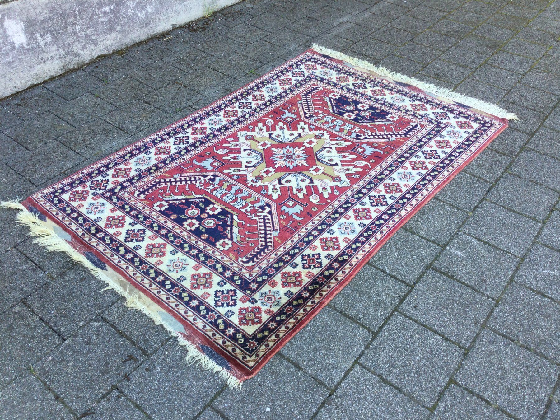 Tappeti: Gebrauchter alter Kazak Orientteppich mit schönem Muster – Usato da Wangen SZ venduto da kuriosum12 1