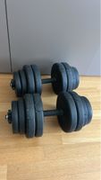 Dumbbell set black adjustable (2x15kg)