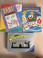 Spielesammlung Rummikub Tabu Mini Rummy guter Zustand