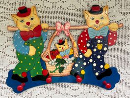 Garderobe für Kinder - Katzenmotiv