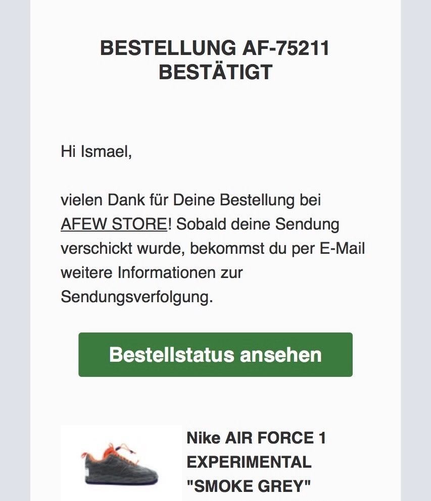 Nike Scarpe da uomo: Nike Air Force 1 Experimental Smoke Grey – Nuovo e nell'imballaggio originale da Rickenbach ZH venduto da mar_7myv 3