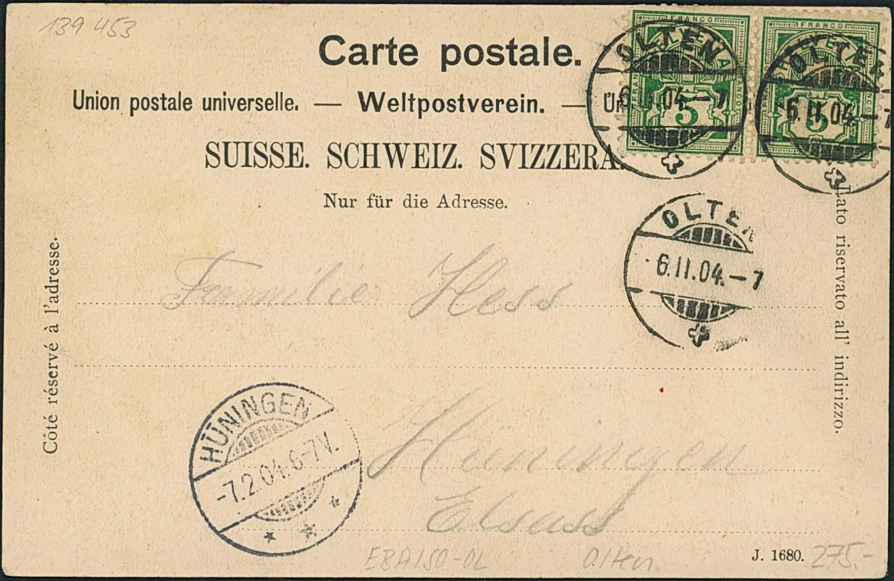 Cartoline postali: SO Olten - Bahnhof - Bahn – Usato da Schindellegi venduto da masutka7 1