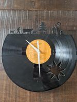 Schallplatten Uhr Bergwelt Wanduhr