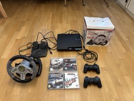 Ps 3 Racing Set mit Lenkrad und 4 Rennspielen