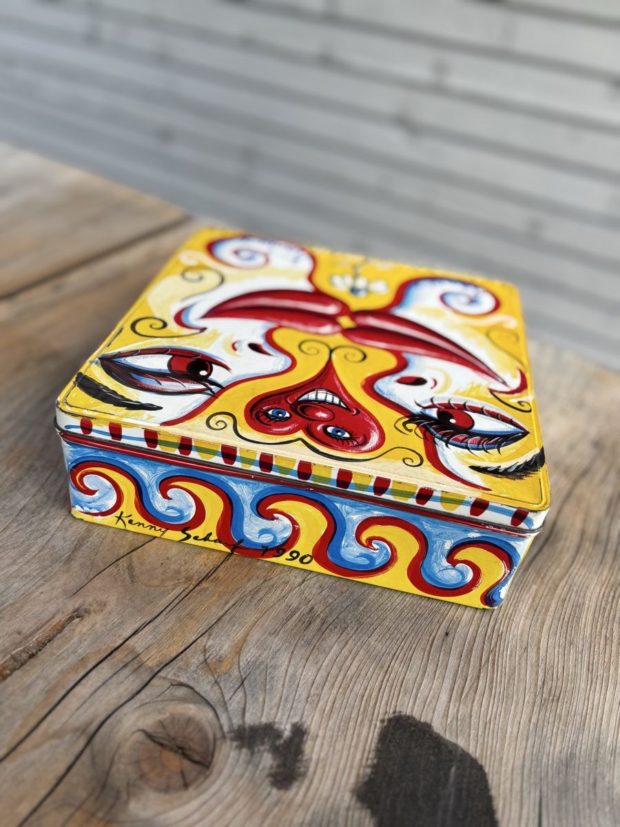 Barattoli: Kambly Blechdose Kenny Scharf 1990  – Usato da Würenlos venduto da Ashley24 2