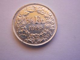 50 Rp. 1945 silber  unz/stgl