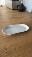 Servierteller oval weiss Keramik neuwertig