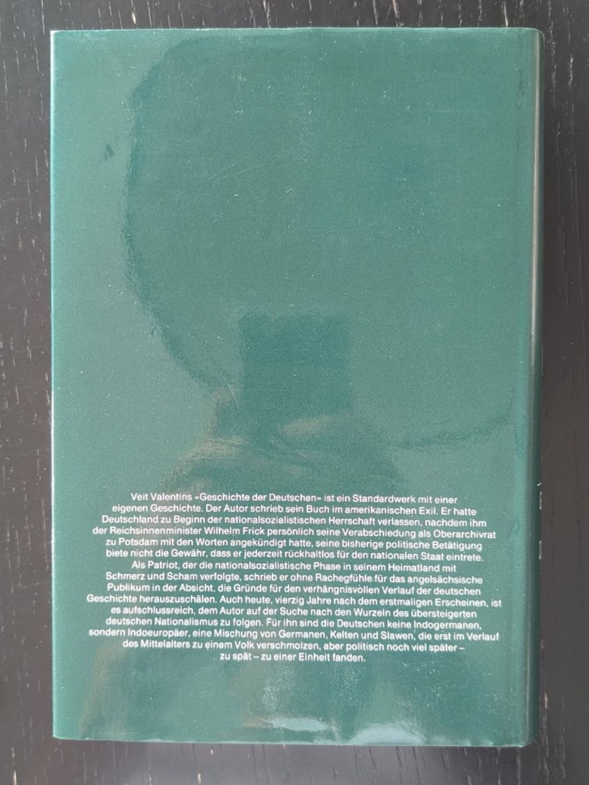 Libri: Geschichte der Deutschen - Veit Valentin – Nuovo (secondo la descrizione) da Thalwil venduto da sultan03 1