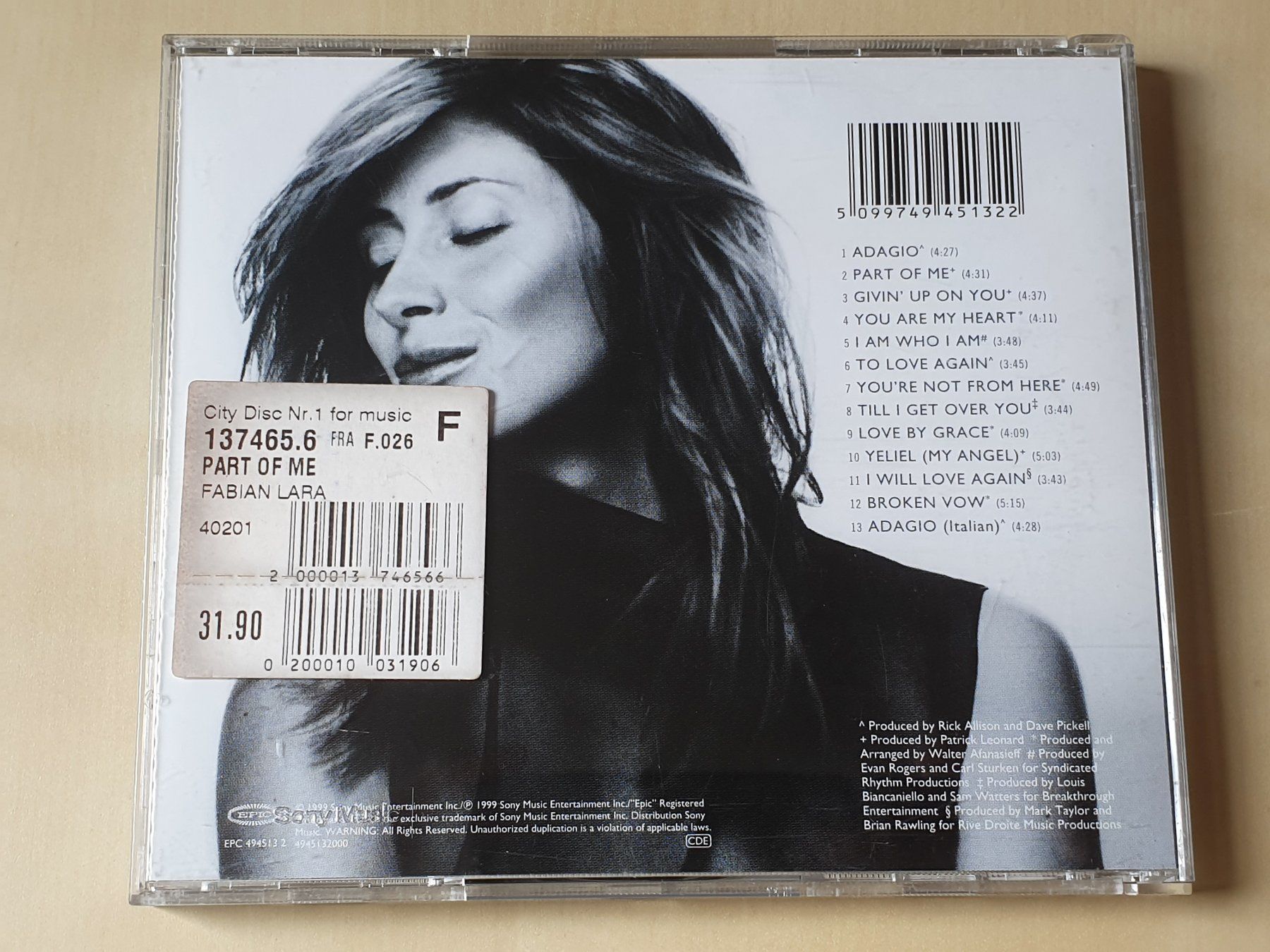 CD: Lara Fabian – Usato da Stansstad venduto da collectorsshop 1