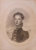 DESSIN  ORIGINAL AU CRAYON ET FUSAIN VERS 1870/80