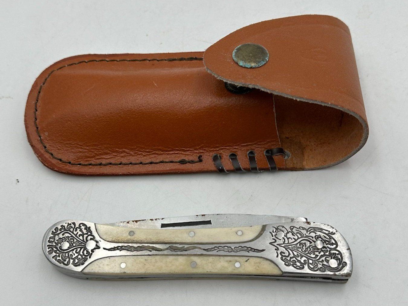 Coltelli tascabile: Klappmesser mit Scheide, Jagdmesser, Taschenmesser – Usato da Luzern venduto da Lager6640 2