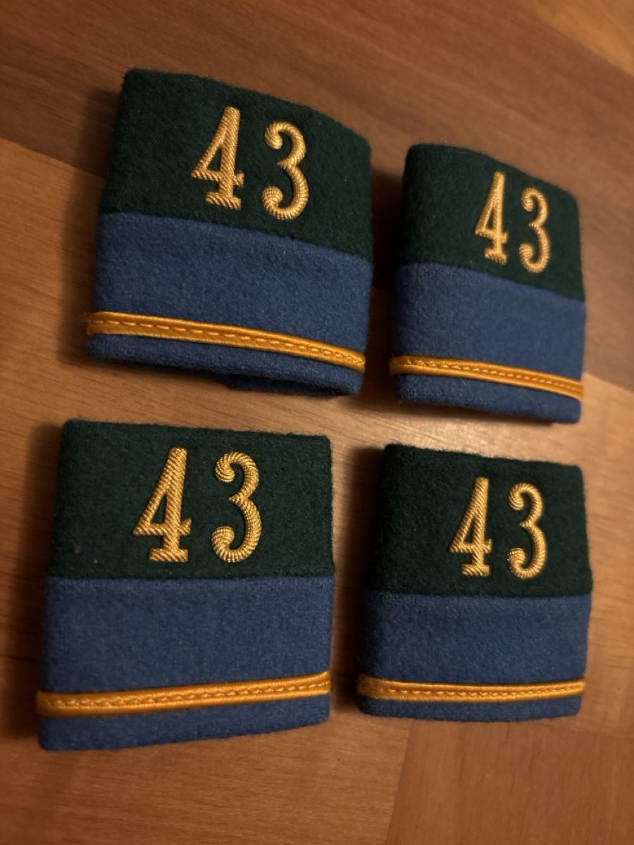 Schweizer Armee Uniformi: 4 Abzeichen Schweizer Armee Nummer 43 neuwertig – Usato da Schlieren venduto da Linardli 2