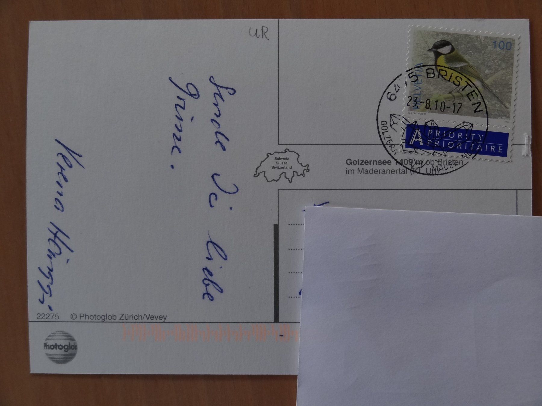 Cartoline postali: Golzernsee - UR - Maderanertal – Usato da St Léonard venduto da Riglin 1