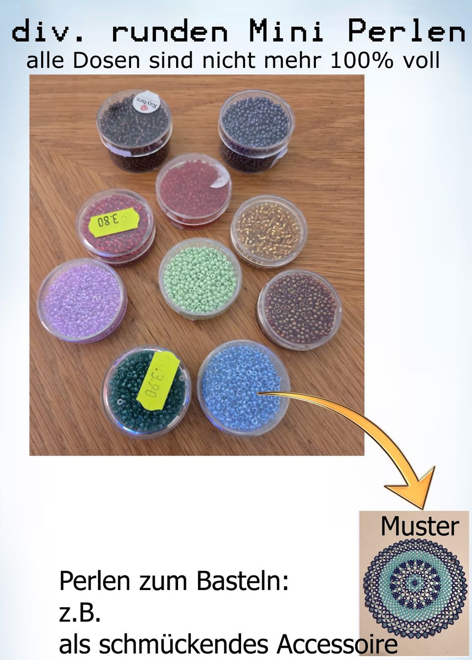 Perles (synthétiques): Perlen rund für Basteln – D'occasion à Kaisten par Hnweb