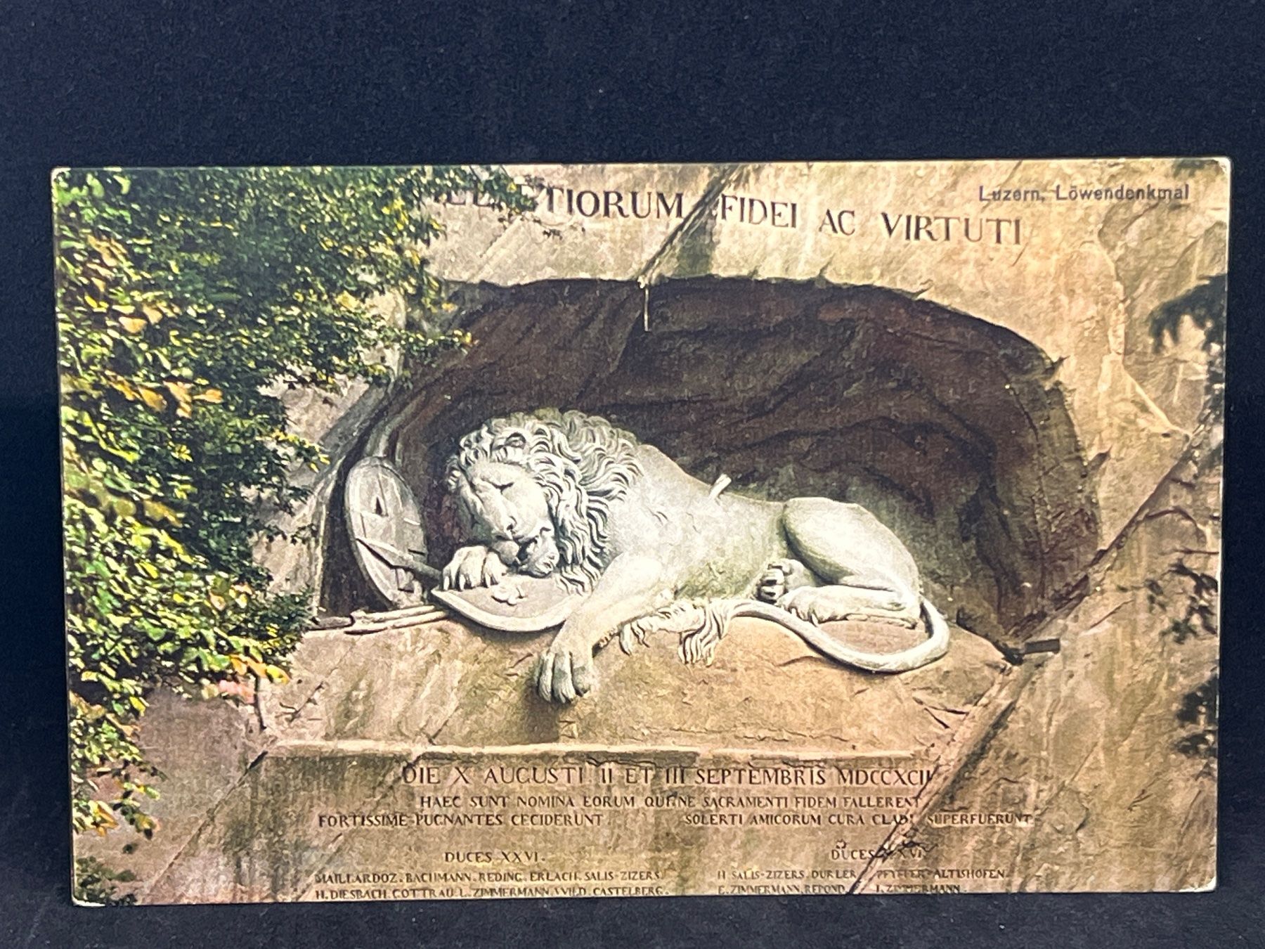 Cartoline postali: Luzern Löwendenkmal – Usato da Widnau venduto da Brusi9