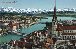 Zürich und die Alpen