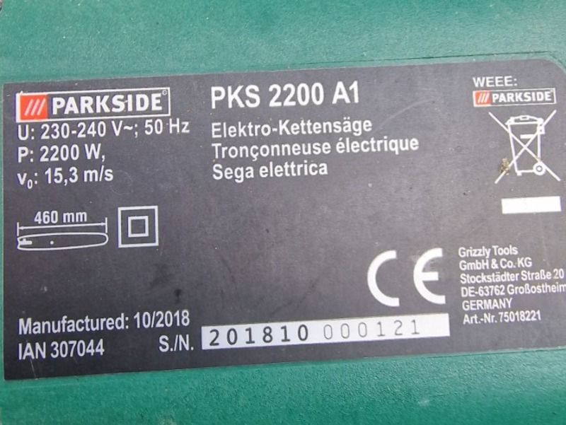 Kettensäge Parkside PSK 2200 auf Ricardo Kaufen A1 