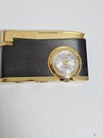 Park Lane Feuerzeug mit Uhr goldfarben schwarz 
