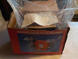 Doppelschleifmaschine Eurotec rot gebraucht im Karton