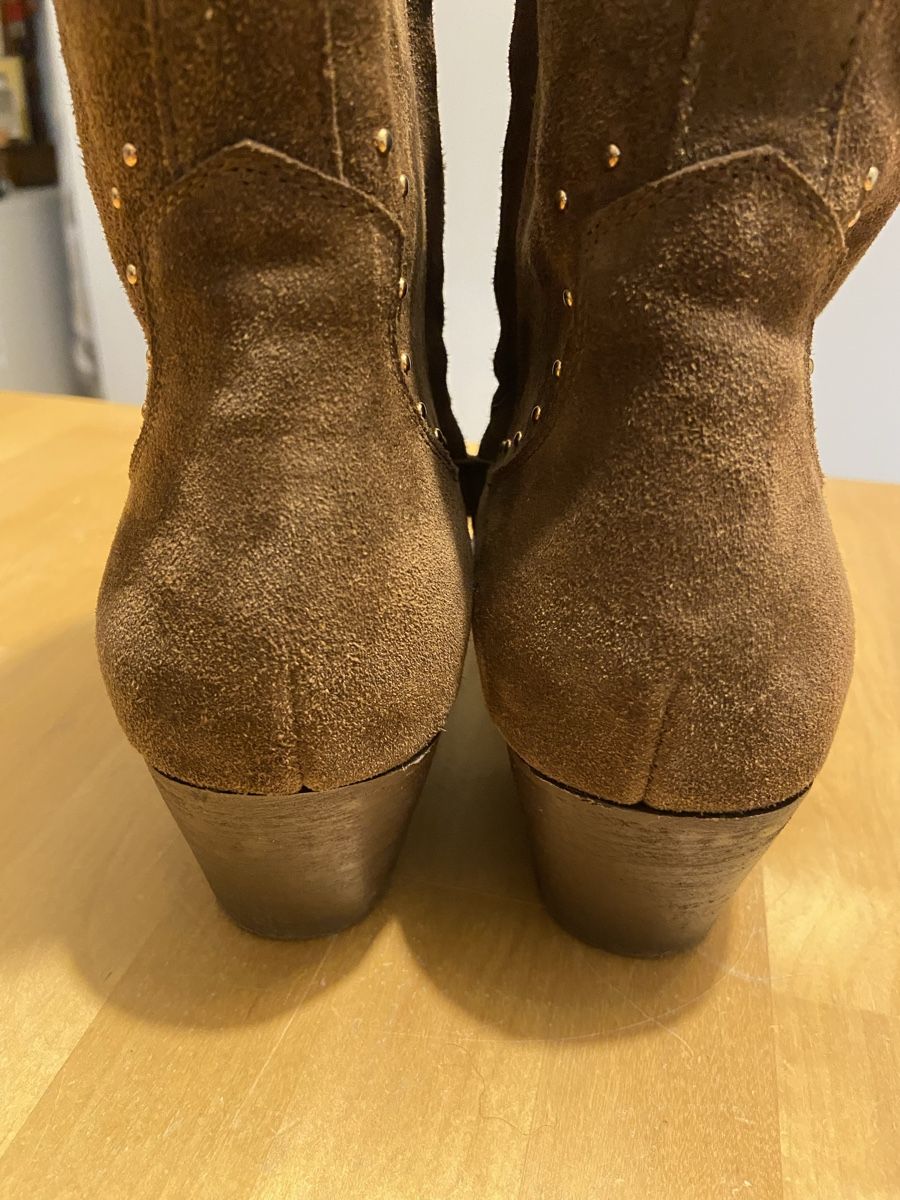 Scarpe da donna: Braune Wildleder Stiefeletten – Usato da Binningen venduto da Dodo21 4