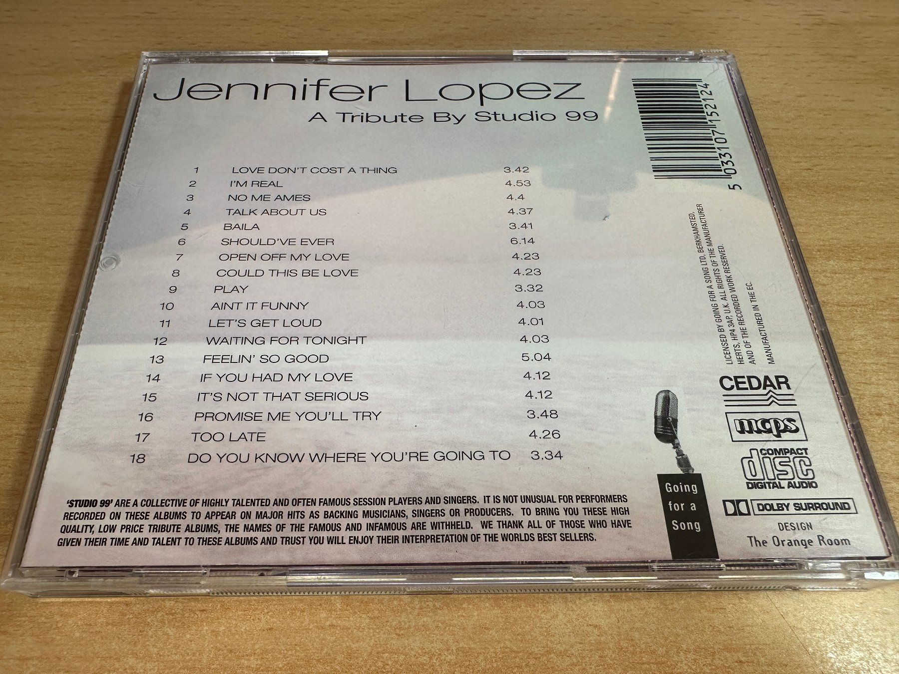 CD: G2 Jennifer Lopez - A Tribute By Stdio 99 – Usato da Rikon im Tösstal venduto da Alpenmutz 1