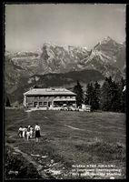 AK Unterwasser, Berghaus Iltios, Blick gegen Säntis