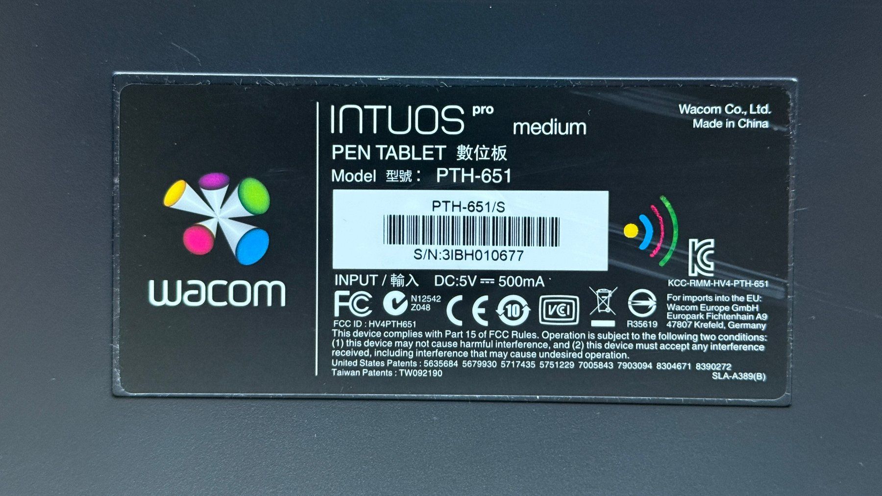 Wacom Tablet PC: Wacom Intuos Pro Medium PTH-651 Grafiktablett – Usato da Dietikon venduto da qji 1