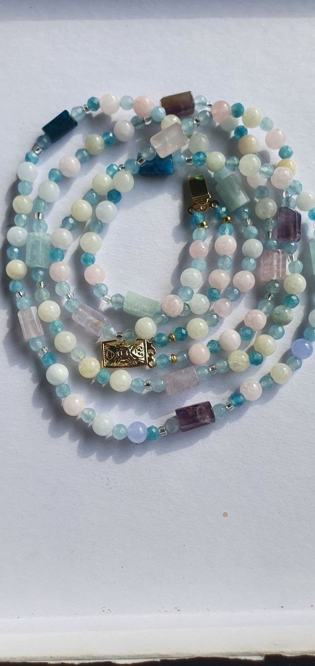 Catenine: Sommerfarben Kette. Quarz, Amethyst, Chalcedony – Nuovo (secondo la descrizione) da Benglen venduto da Meercat3 1